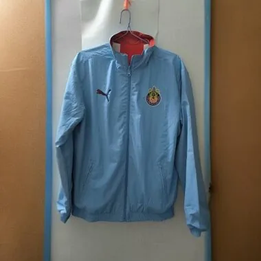 23-24 Chivas Guadalajara Reversible Windbreaker Red and Blue Jackets