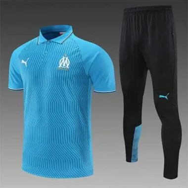 Polo Marseille sky blue stripes