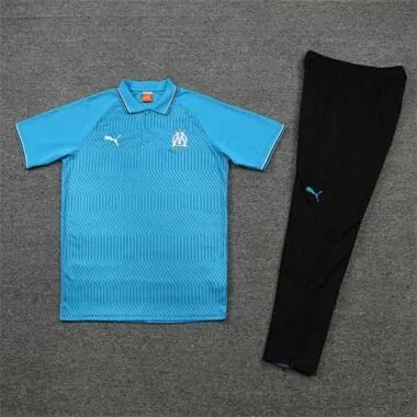Polo Marseille sky blue stripes