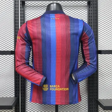 Barcelona 2026/27 Home Long Sleeve Player Version Jersey