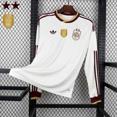 Spain 2026 World Cup Away 2 Stars Long Sleeve Jersey