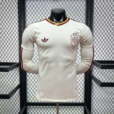 Camisa de jogador de manga comprida com 2 estrelas da seleção espanhola para os jogos fora de casa no Mundial de 2026