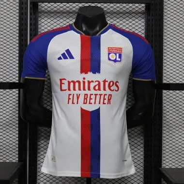 26-27 Lyon Home Kit Player Version Soccer T-Shirt AAAAJersey Supply Yupoo