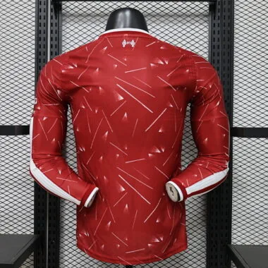 26-27 Liverpool Home Long Sleeves Kit Player Version Soccer T-Shirt AAAAJersey Supply Yupoo