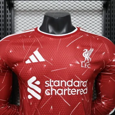 26-27 Liverpool Home Long Sleeves Kit Player Version Soccer T-Shirt AAAAJersey Supply Yupoo