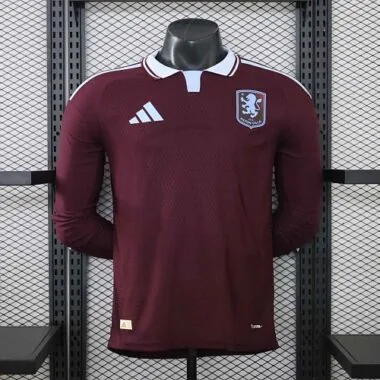 Aston Villa 2026/27 Home Long Sleeve Player Version Jersey