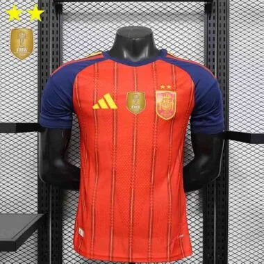 Spain 2026 World Cup Home 2 Stars Player Version Jersey