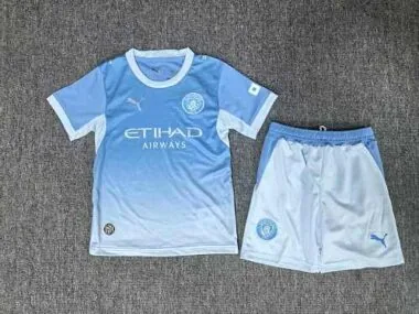 Manchester City 2026/27 Home Kids Kit