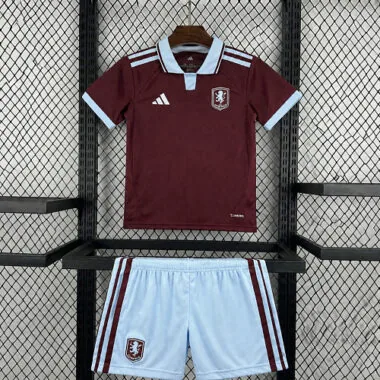 Aston Villa 2026/27 Home Kids Kit