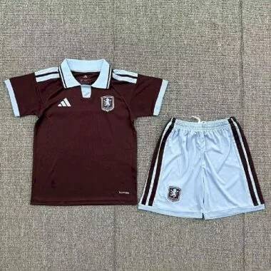 Aston Villa 2026/27 Home Kids Kit