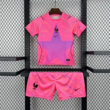 France 2026 World Cup Pink Goalkeeper Kids Kit