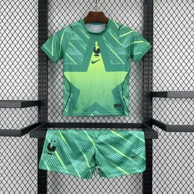 France 2026 World Cup Green Goalkeeper Kids Kit