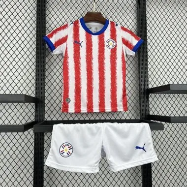 Paraguay 2026 World Cup Home Kids Kit