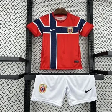 Norway 2026 World Cup Home Kids Kit