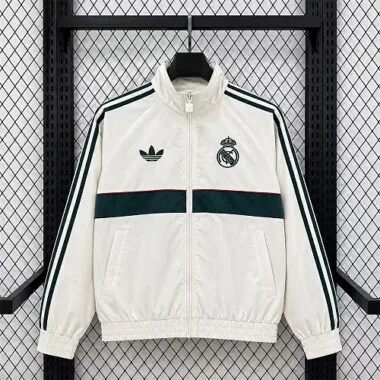 26-27 Real Madrid White Windbreaker Kit Soccer T-Shirt AAAAJersey Supply Yupoo