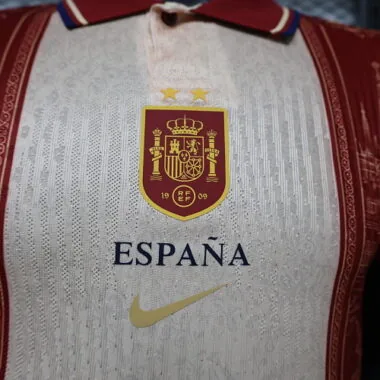 Spain 2026 Red White Polo Collar Special Edition Player Version Jersey