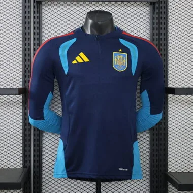 Spain 2026 Half-Zip Long Sleeve Player Version Training Top