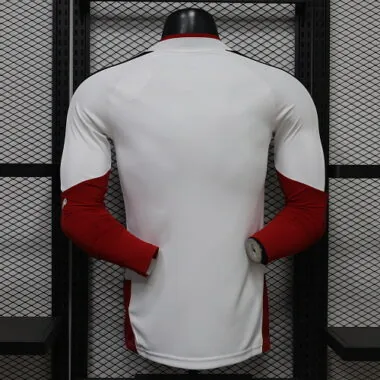 Germany 2026 White Half-Zip Long Sleeve Player Version Training Top