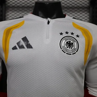 Germany 2026 White Half-Zip Long Sleeve Player Version Training Top