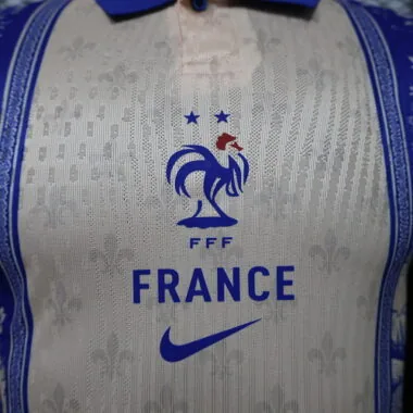 France 2026 White Blue Polo Collar Special Edition Player Version Jersey