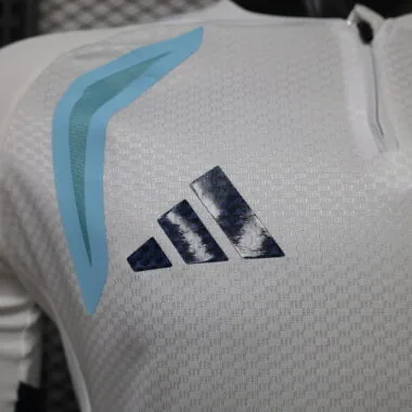Argentina 2026 White Half-Zip Long Sleeve Player Version Training Top