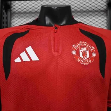 Manchester United 2026/27 Half-Zip Long Sleeve Player Version Training Top