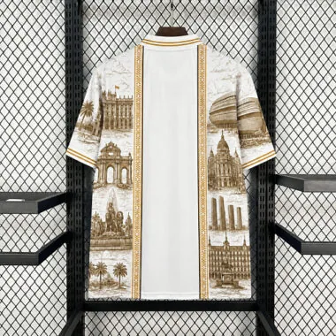 Real Madrid 2026/27 White Gold Polo Collar Special Edition Jersey