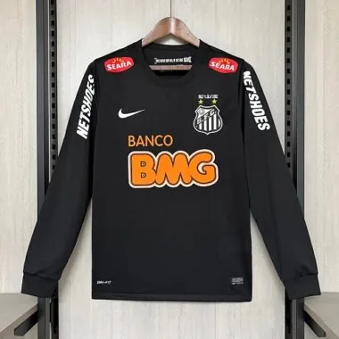 Santos 2011/12 Black Long Sleeve Retro Jersey