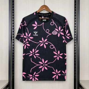 Sunderland 2026/27 Black Pink Floral Training Jersey