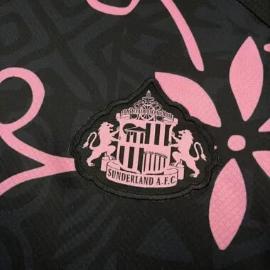 Sunderland 2026/27 Black Pink Floral Training Jersey
