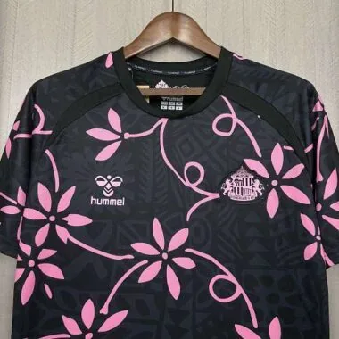 Sunderland 2026/27 Black Pink Floral Training Jersey