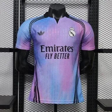 Real Madrid 2026/27 Blue Pink Gradient Special Edition Player Version Jersey