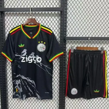 Ajax 2026/27 Black Red Yellow Green Special Edition Jersey and Shorts Kit