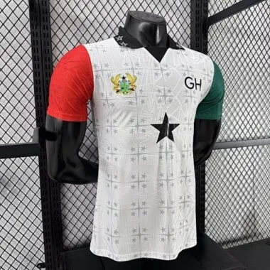 25-26 Ghana White Special Edition Kit Player Version Soccer T-Shirt AAAAJersey Supply Yupoo