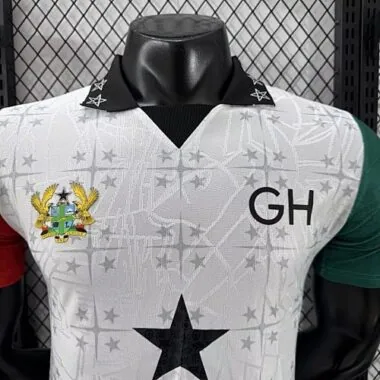 25-26 Ghana White Special Edition Kit Player Version Soccer T-Shirt AAAAJersey Supply Yupoo