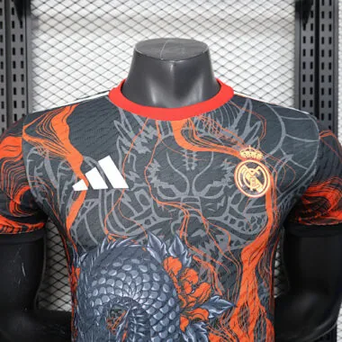 25-26 Real Madrid Black Dragon Kit Special Edition Player Version Soccer AAAAJersey Yupoo