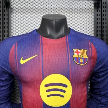 25-26 Barcelona Home Long Sleeves Kit Player Version Shirt AAAAJersey Supply Yupoo