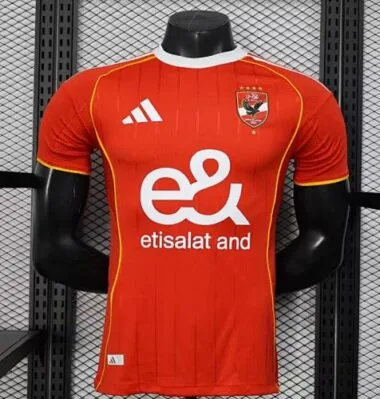 25-26 Al Ahly Home Kit Player Version Football T-Shirt Soccer AAAAJersey Yupoo