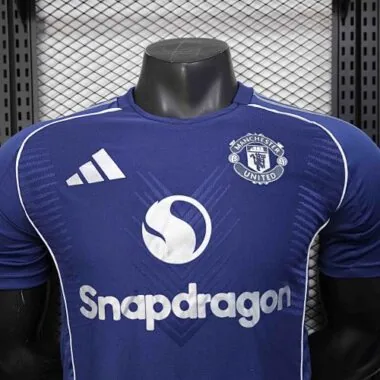 25-26 Manchester United Blue Kit Special Edition Player Version Soccer AAAAJersey Yupoo