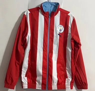 Manchester City 2023/24 Red White Reversible Windbreaker