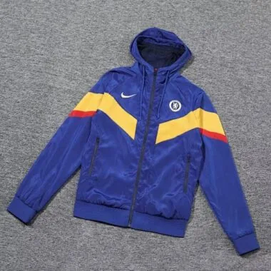 Chelsea 2023/24 Blue Yellow Hooded Windbreaker