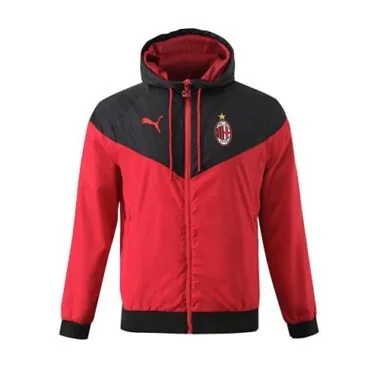 AC Milan 2023/24 Red Black Hooded Windbreaker