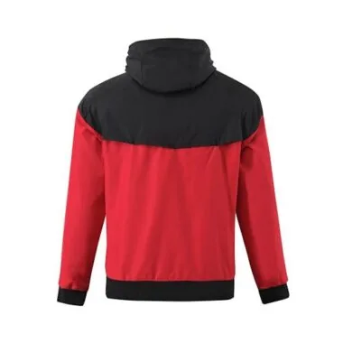 AC Milan 2023/24 Red Black Hooded Windbreaker