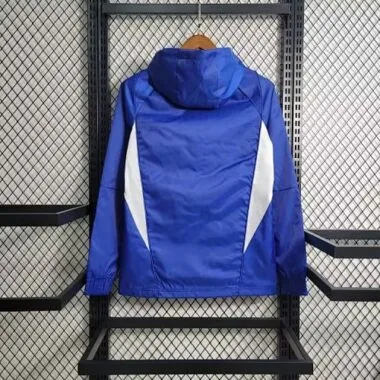 Argentina Blue Hooded Windbreaker