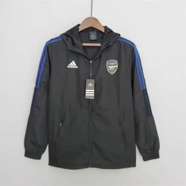Arsenal 2022/23 Black Blue Windbreaker