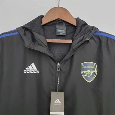 Arsenal 2022/23 Black Blue Windbreaker