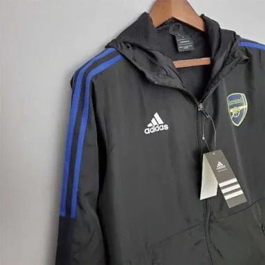 Arsenal 2022/23 Black Blue Windbreaker