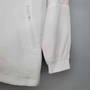 Arsenal 2021/22 White Pattern Windbreaker