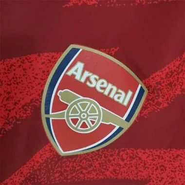 Arsenal 2021/22 Red Geometric Windbreaker