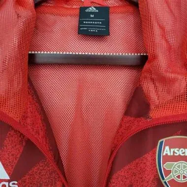 Arsenal 2021/22 Red Geometric Windbreaker